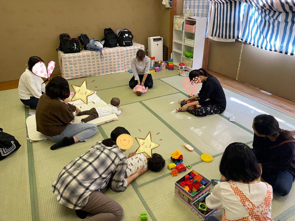 ベビーマッサージ教室の様子
